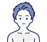 体毛が濃い人の目安　７～９回　薄く生えるがほとんど目立たない